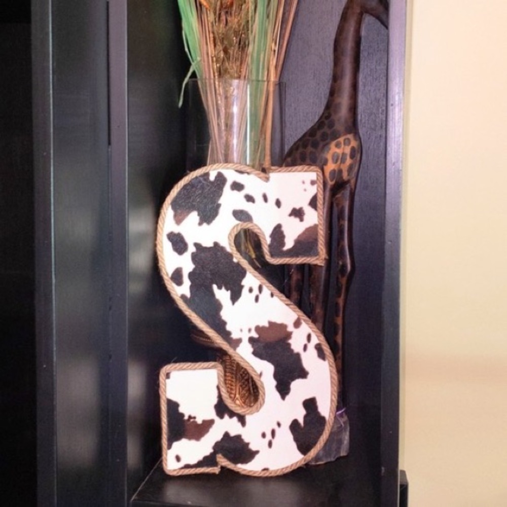 Cowhide Letter “S”